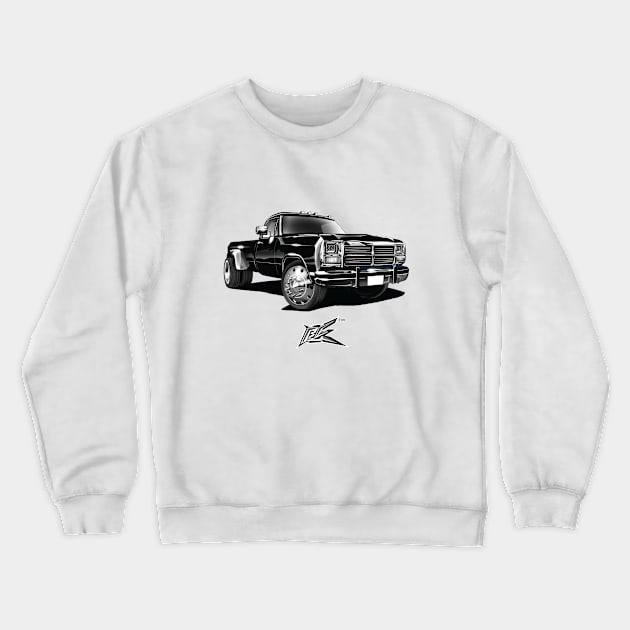 dodge first gen dually black Crewneck Sweatshirt by naquash